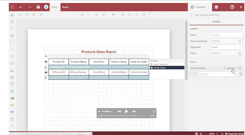 How to Organize a Tabular Report using Grouping and Sorting Features (Video)