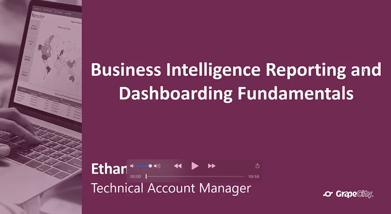 Business Intelligence Reporting and Dashboarding Fundamentals Webinar (Video Playback)
